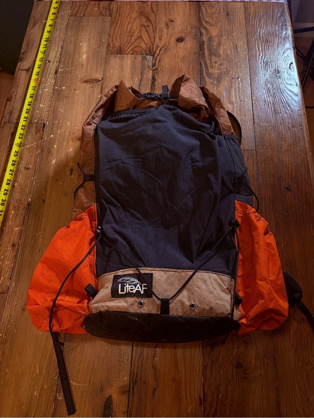 LiteAF custom made ultralight backpacking backpack thru hiking camping like new